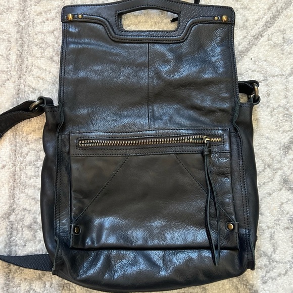 NEW Lucky Brand Abbey Studed Black Leather Crossbody Bag - Picture 9 of 9
